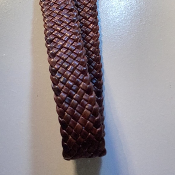 Yves Saint Laurent Leather Woven Belt Brass Buckle Some White Marks See Photo - Picture 9 of 16